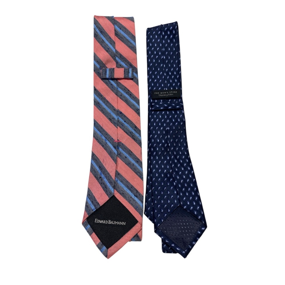 Bundle - Edward Baumann and Bloomingdale’s Silk Ties Menswear Office Business